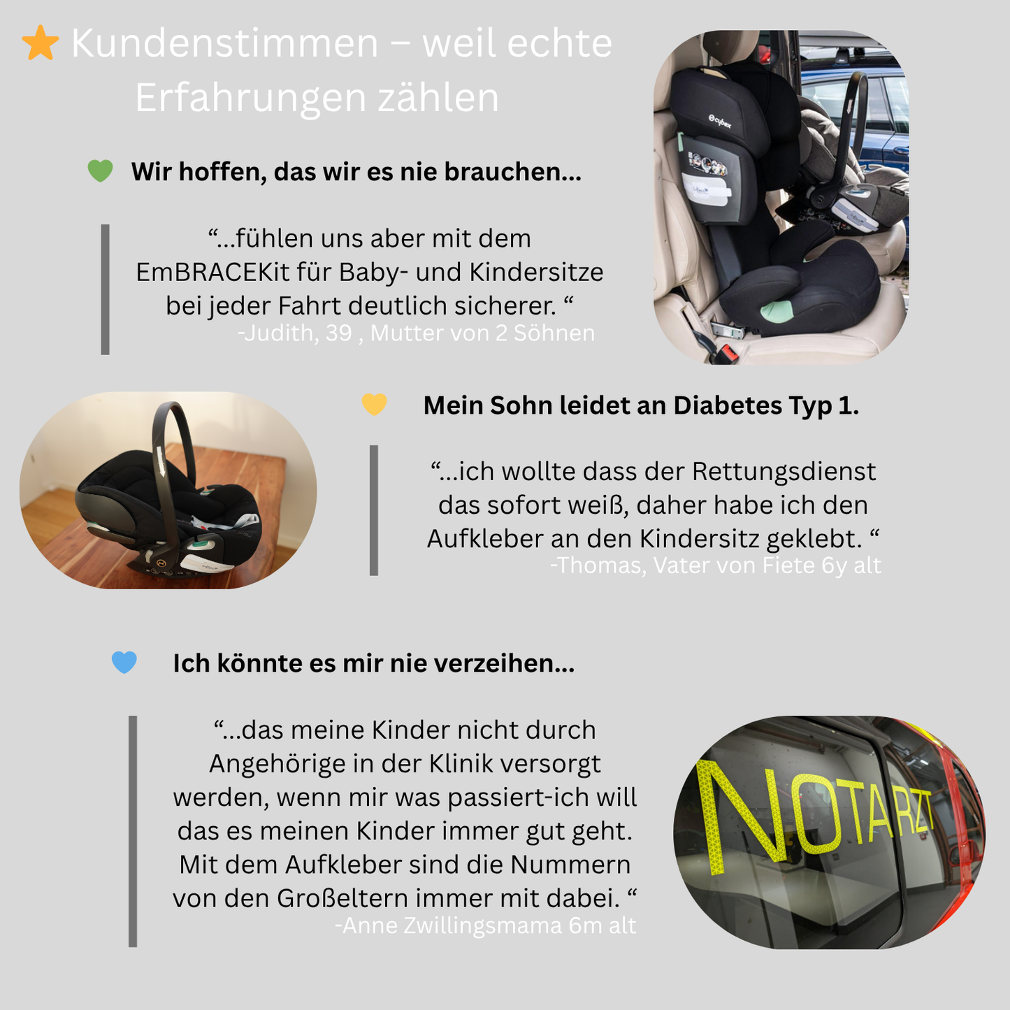 Notfallarmband für Babies und Kinder