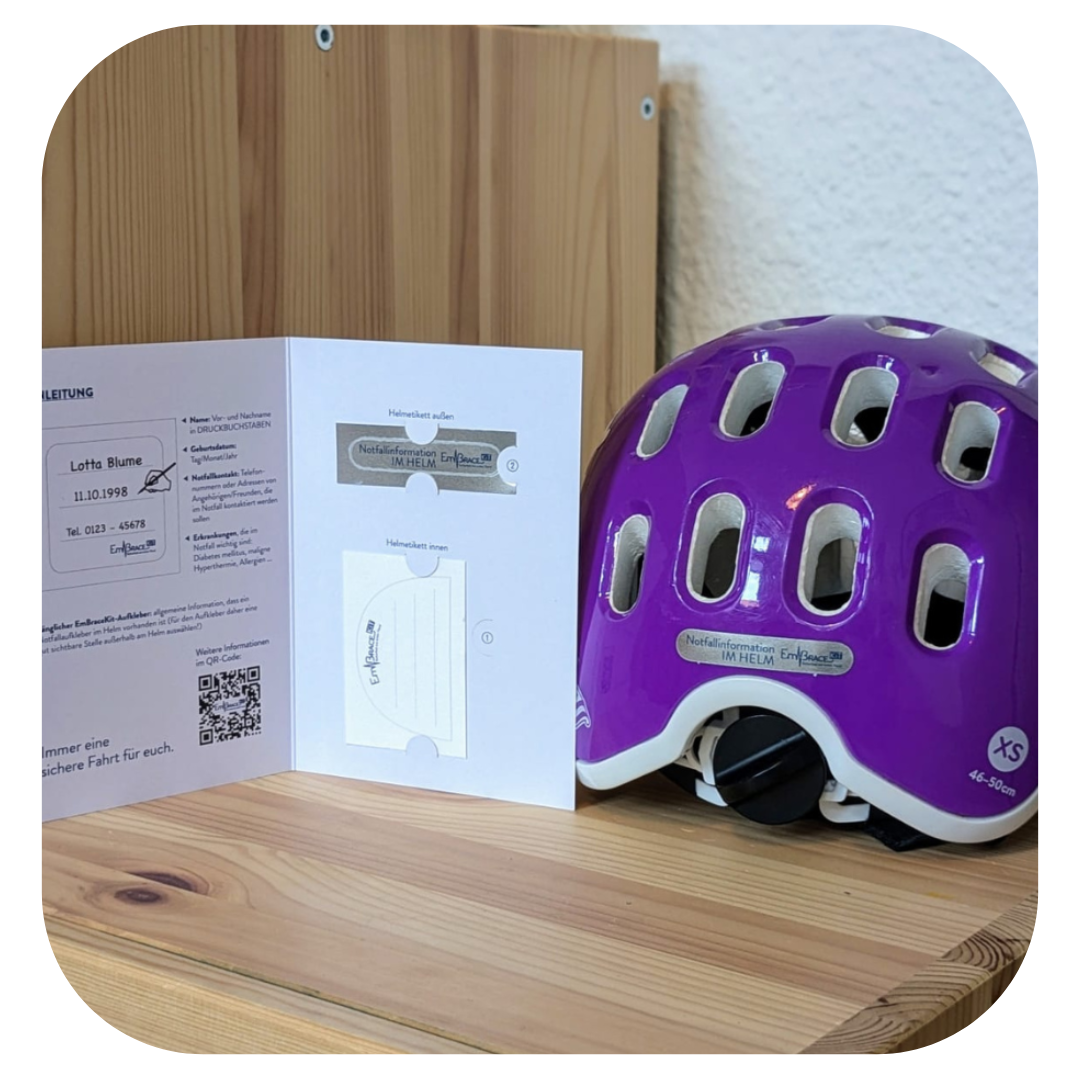 Helmaufkleber safeTASTIC