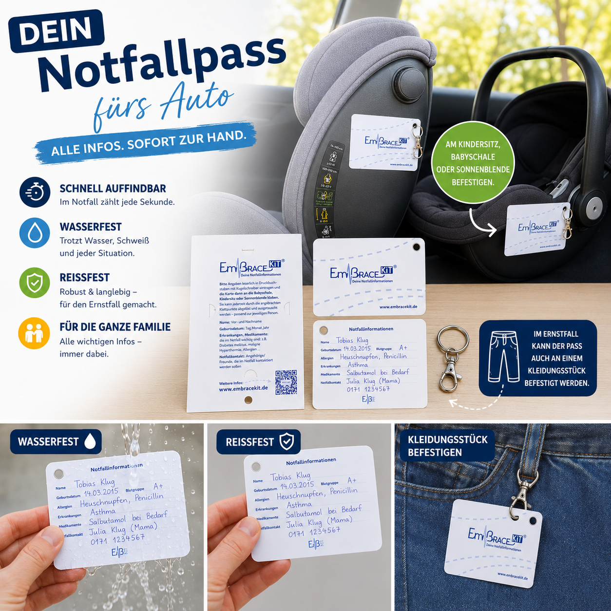 Notfallpass Auto