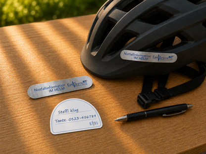 Helmaufkleber Rund - Fahrradhelm