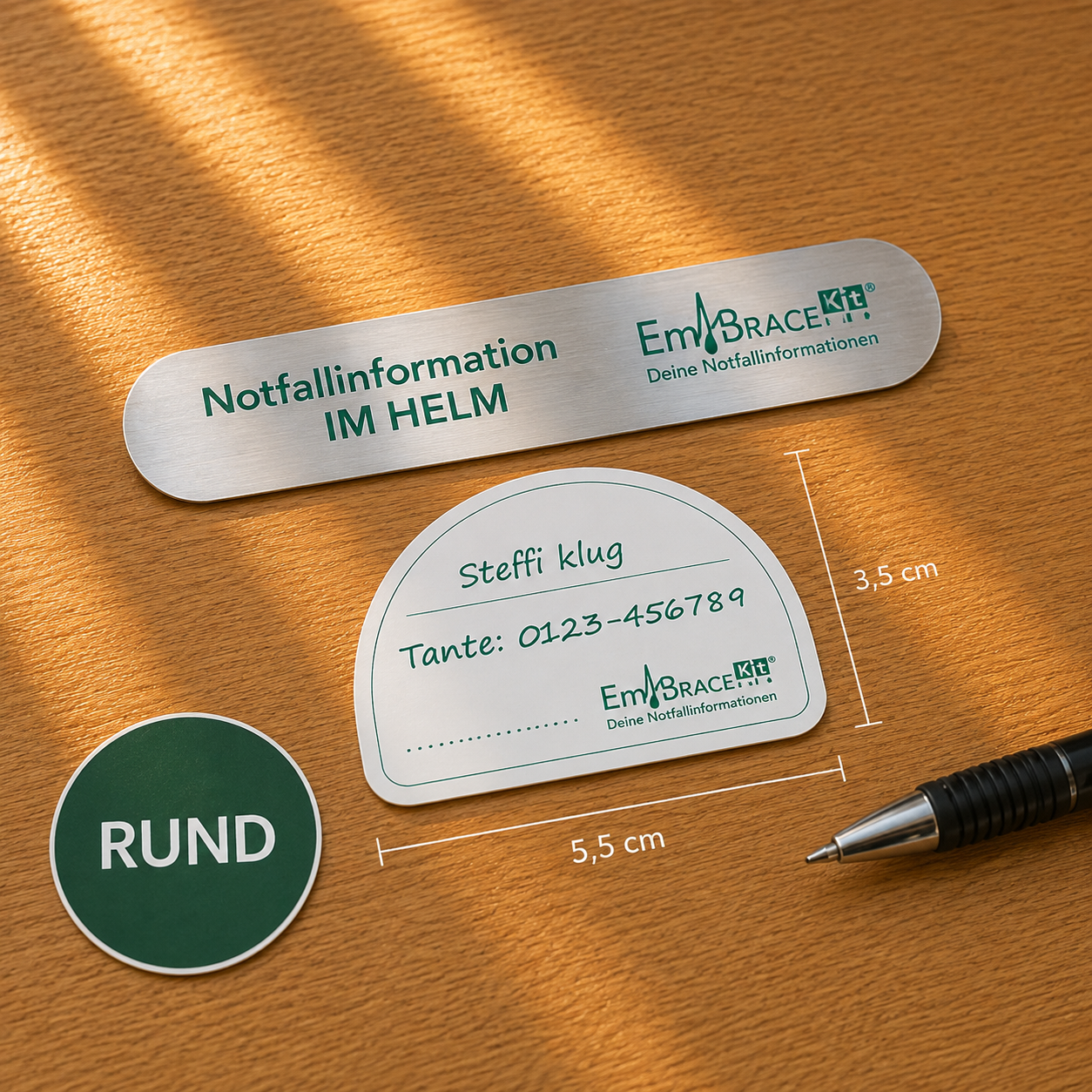 Helmaufkleber RUND