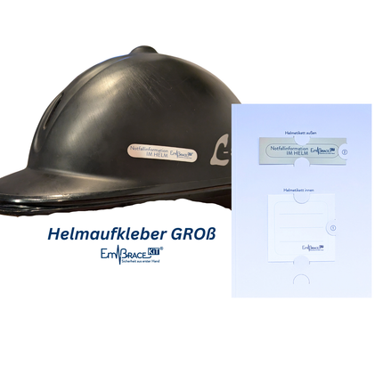 Helmaufkleber GROß Reiten