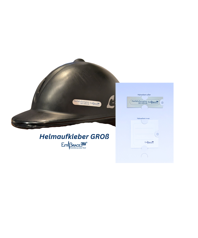 Helmaufkleber GROß Reiten