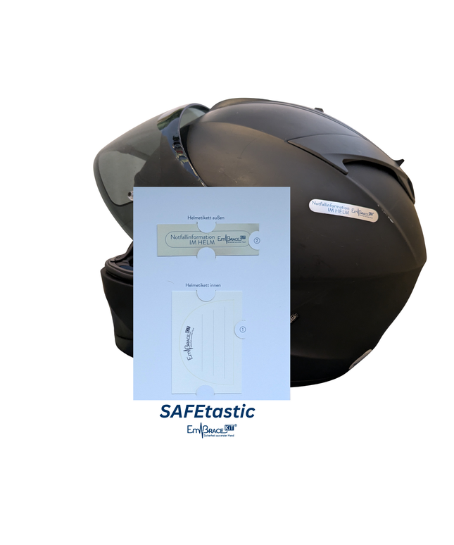 Helmaufkleber SAFEtastic Motorrad