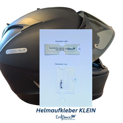 Helmaufkleber KLEIN Motorrad
