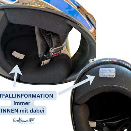 Helmaufkleber SAFEtastic Motorrad