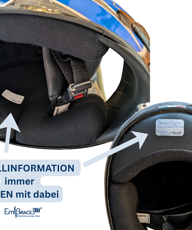 Helmaufkleber SAFEtastic Motorrad