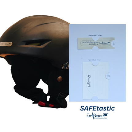 Helmaufkleber SAFEtastic Wintersport