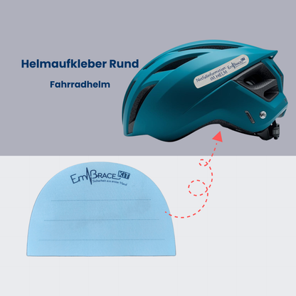 Helmaufkleber Rund - Fahrradhelm