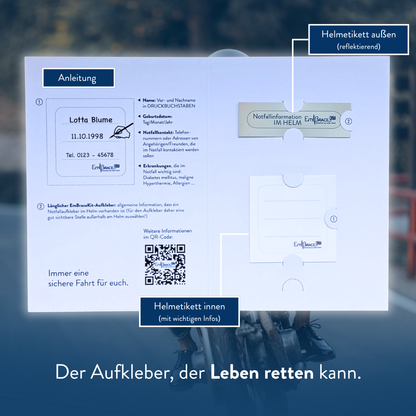 Helmaufkleber GROß