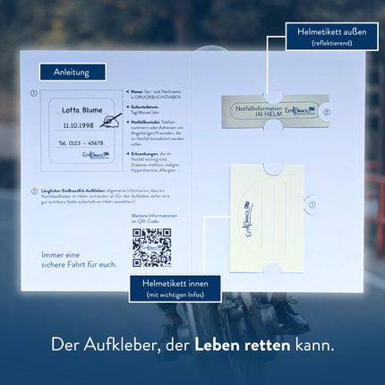 Helmaufkleber SAFEtastic Wintersport