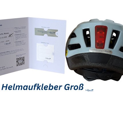 Helmaufkleber GROß