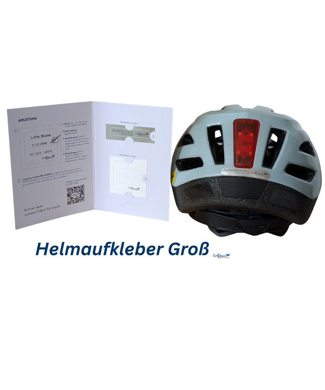 Helmaufkleber GROß