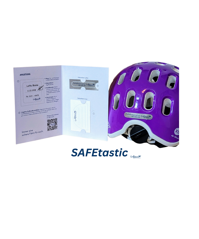 Helmaufkleber safeTASTIC