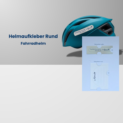 Helmaufkleber Rund - SAFEtastic Fahrradhelm
