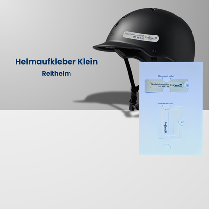 Helmaufkleber Klein           Reiten