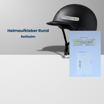 Helmaufkleber Rund-  SAFEtastic Reiten