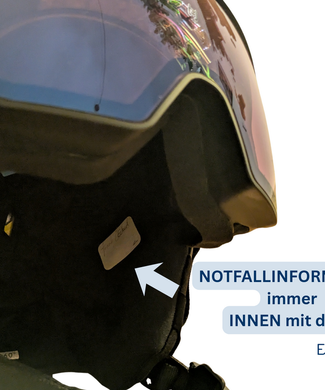 Helmaufkleber SAFEtastic Wintersport