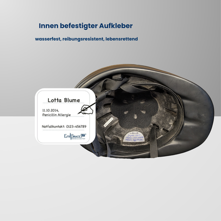 Helmaufkleber Groß            Reiten